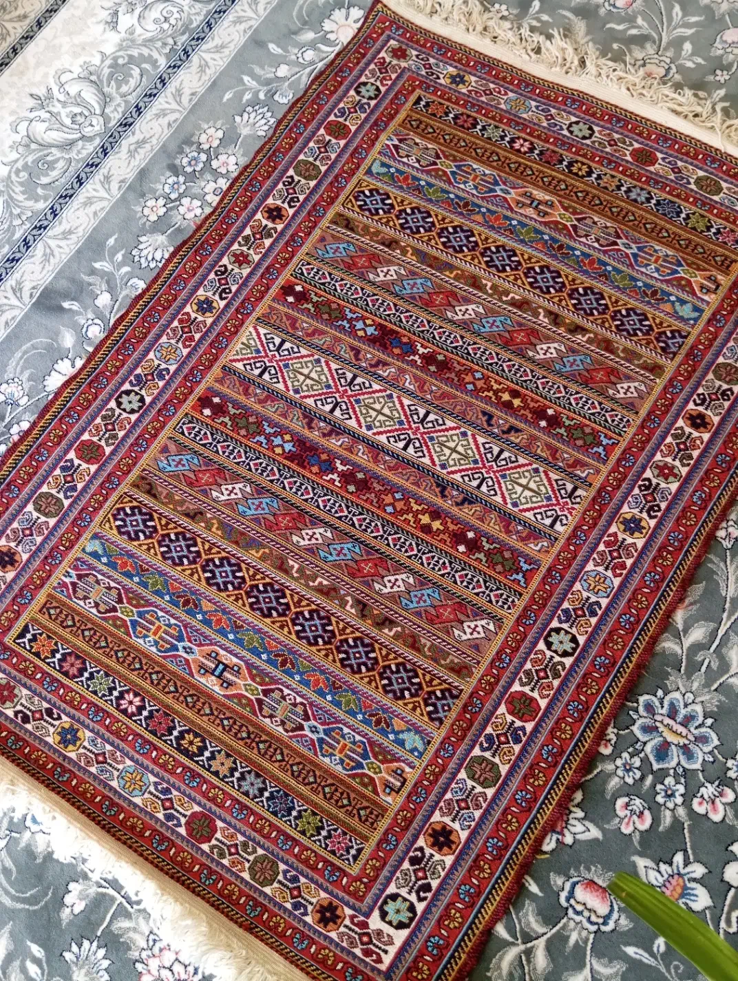 گلیم دست بافت|گلیم، جاجیم، گبه|سیرجان, |دیوار