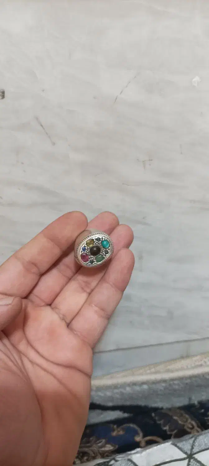 انگشتر چند نگین جواهراتی.|جواهرات|خلیل آباد, |دیوار