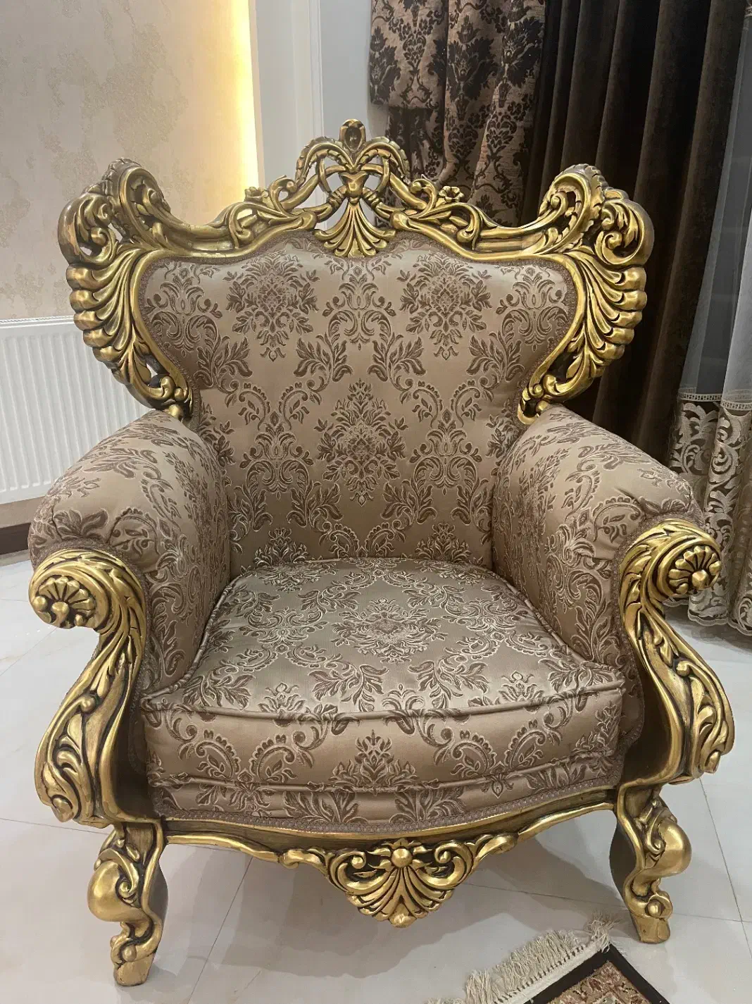 مبلمان سلطنتی ورق طلا|مبلمان خانگی و میز عسلی|پردیس, فاز ۴|دیوار