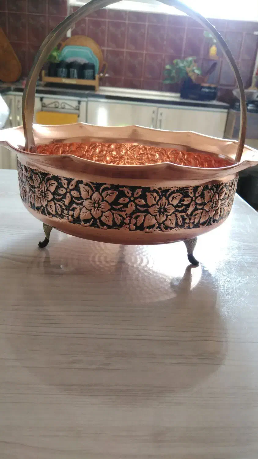 ظرف شیرینی و اجیلو وشکلات مسی سنگین|ظروف سرو و پذیرایی|کرمان, |دیوار