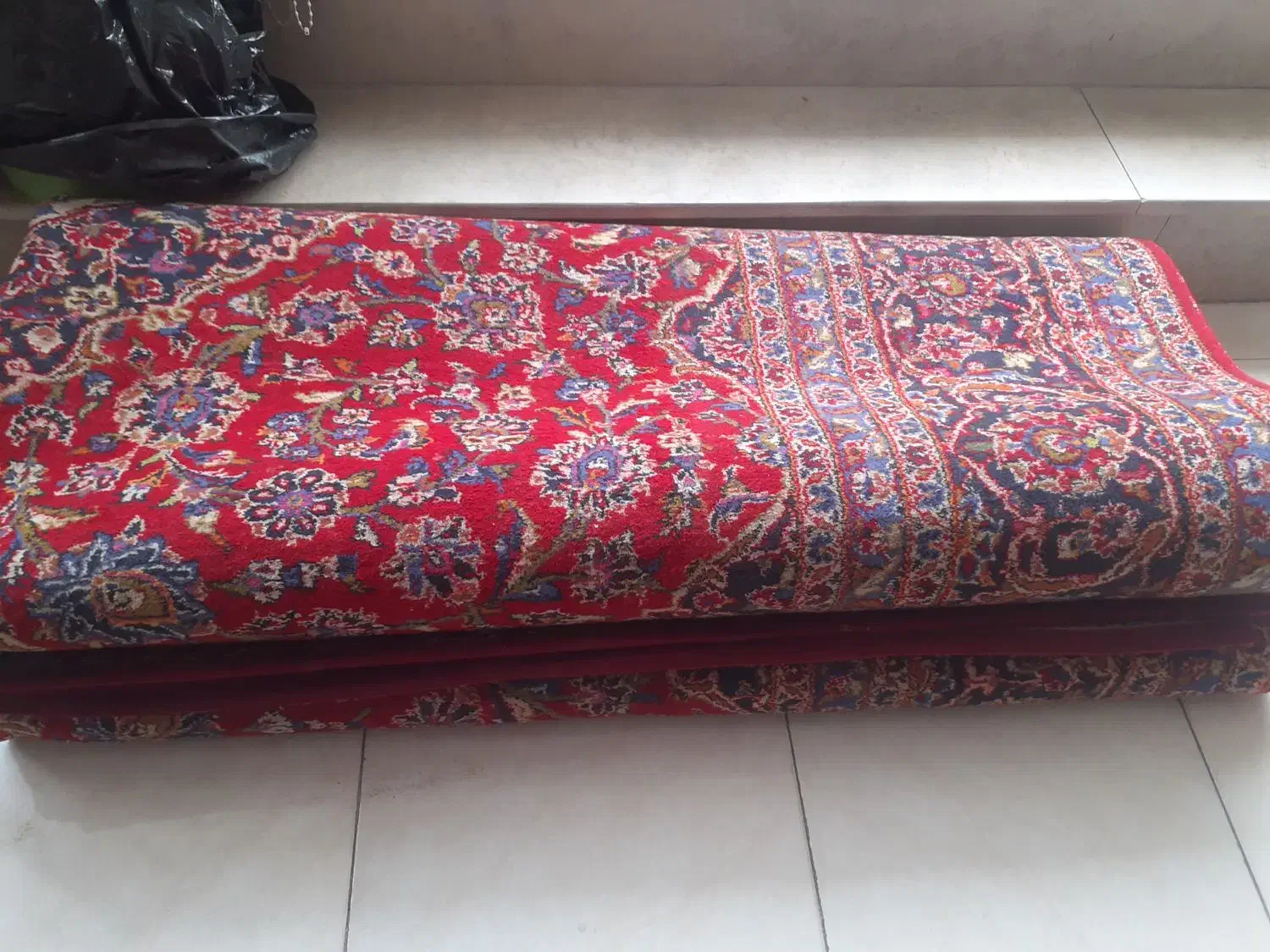 فرش دستباف ۱۲متری نجف ابادی قرمز سالم|فرش|اصفهان, ملکشهر|دیوار