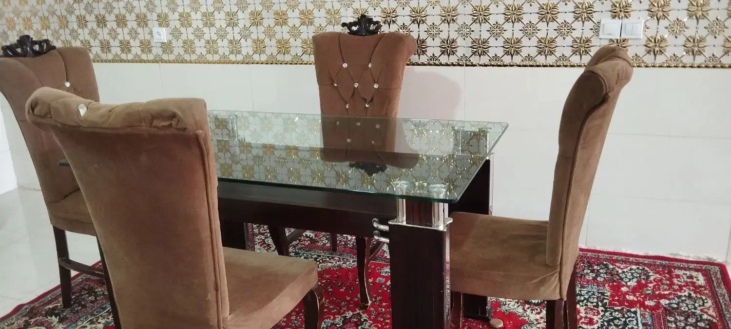 میز نهارخوری خوری ۴نفره|میز و صندلی غذاخوری|کوهدشت, |دیوار