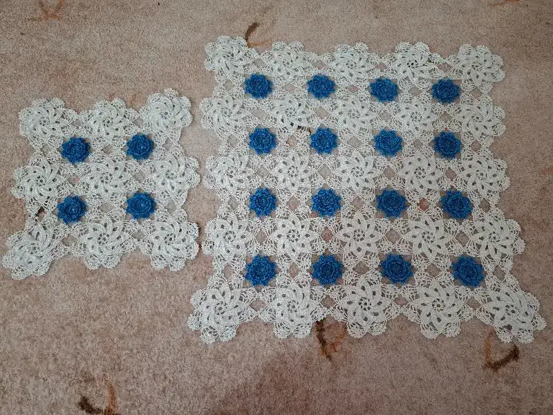 ست بافتنی عروس...|پرده، رانر، رومیزی|قم, ناصردیوان|دیوار