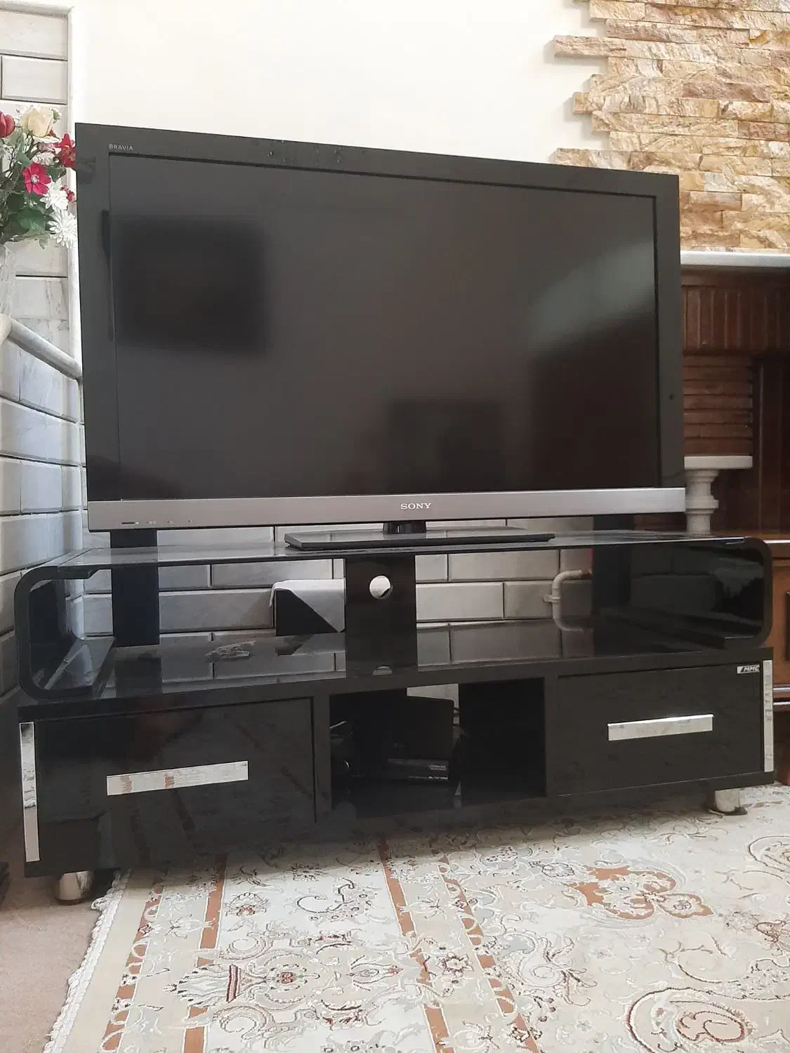 تلویزیون سونی ال سی دی ۴۶اینچ،میز و دیجیتال|تلویزیون و پروژکتور|قم, هفت تیر|دیوار