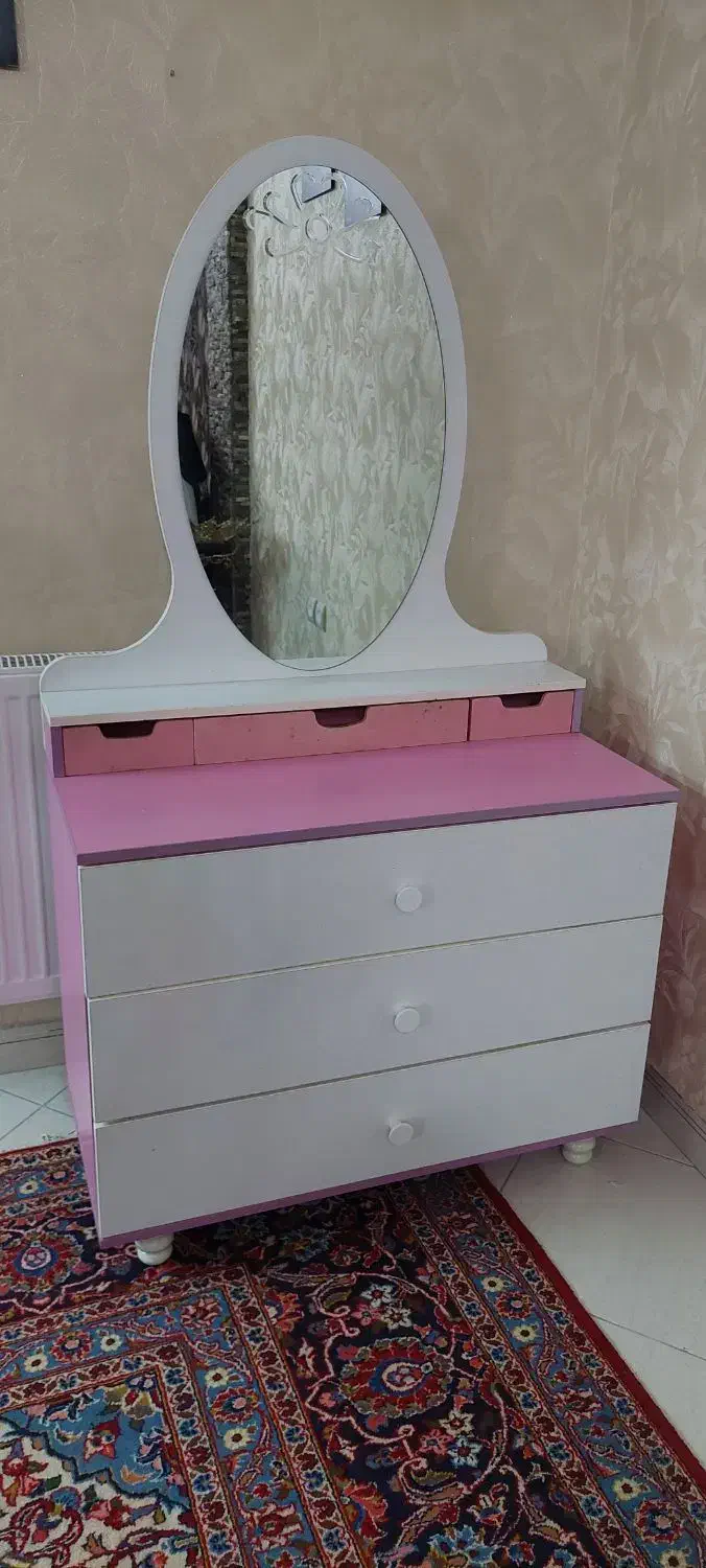 تخت و دراور دخترانه|تخت و سرویس خواب|کرمانشاه, |دیوار