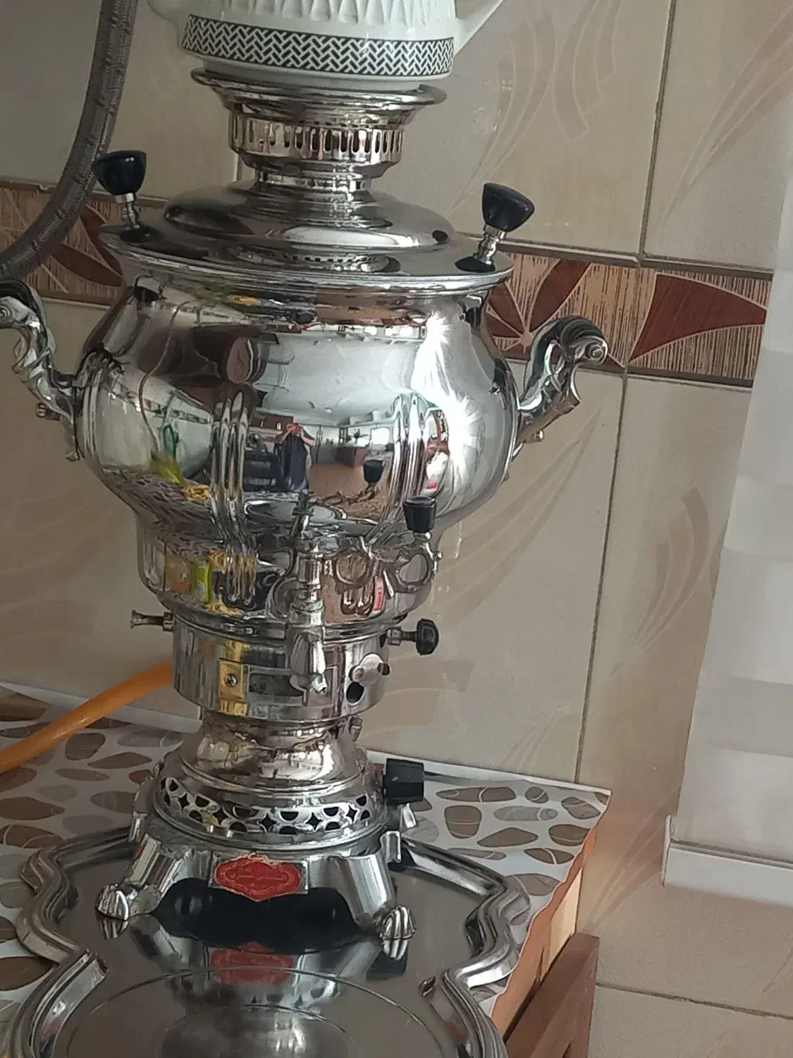 سماور گازی ۶ لیتری سالم سالم درحد نو|سماور، چای‌ساز، قهوه‌ساز|هشتگرد, هشتگرد قدیم|دیوار