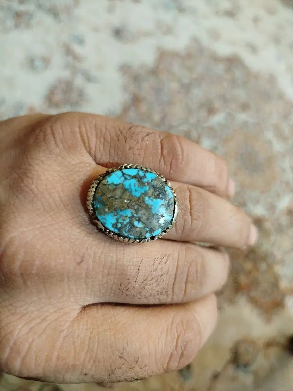 انگشتر فیروزه|زیورآلات و اکسسوری|همدان, |دیوار