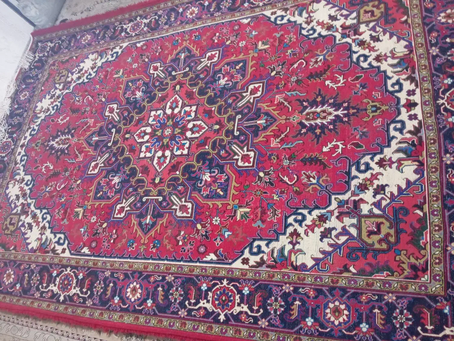 فرش دستبافت تک نه متری عبدالعظیم معاوضه با پراید|فرش|خسروشاه, |دیوار