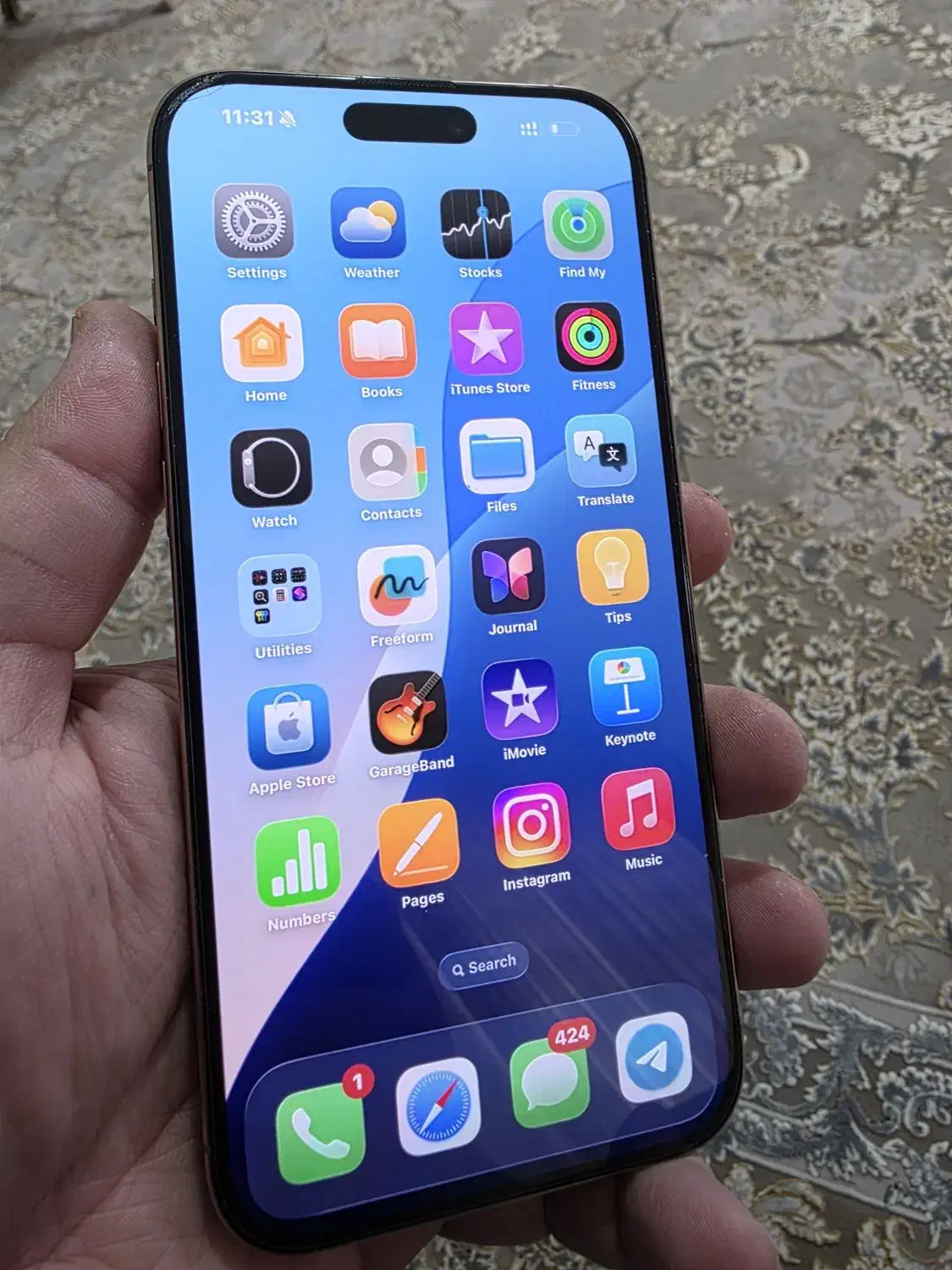 آیفون 16 پرومکس zaa در حد نو|موبایل|تهران, افسریه شمالی|دیوار