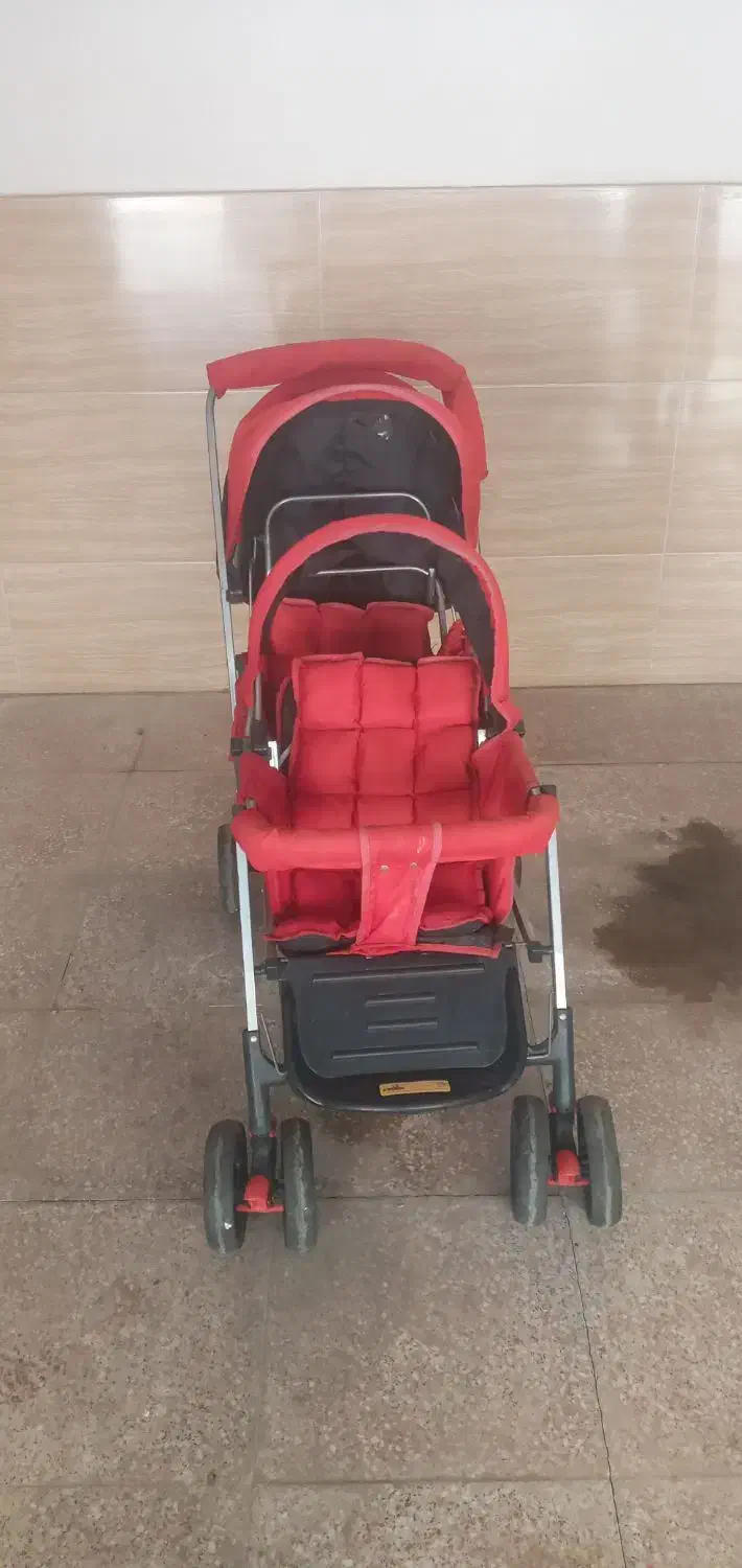 کالسکه دوقلوی کودک|کالسکه و لوازم جانبی|ابهر, |دیوار