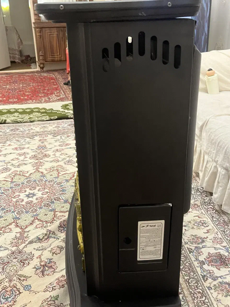 بخاری طرح شومینه|بخاری، هیتر، شومینه|تبریز, |دیوار