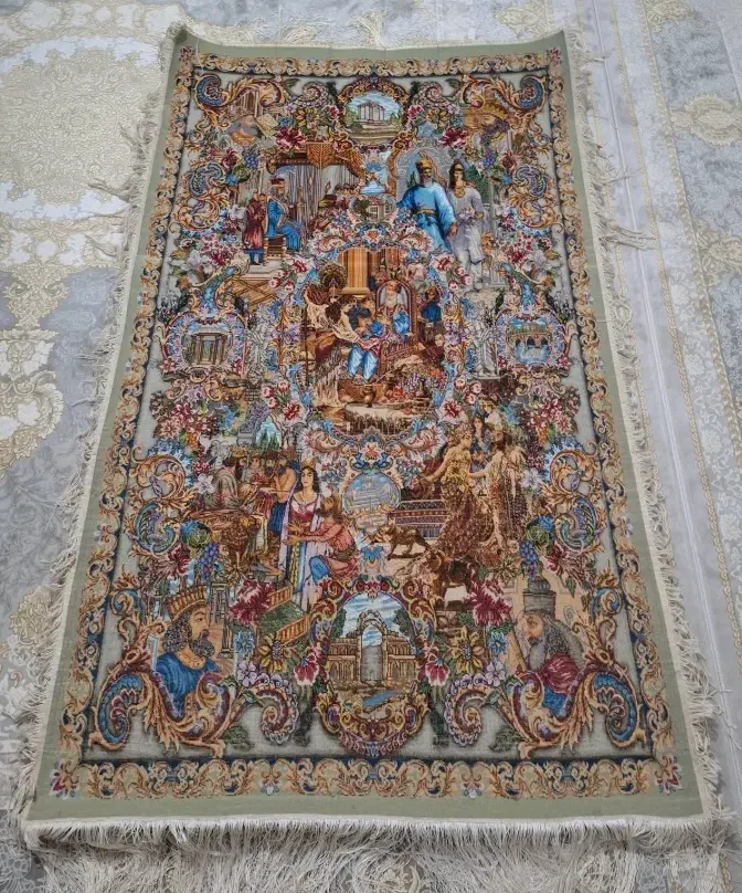 تابلو فرش دستباف طرح سلاطین|تابلو فرش|پارس‌آباد, |دیوار