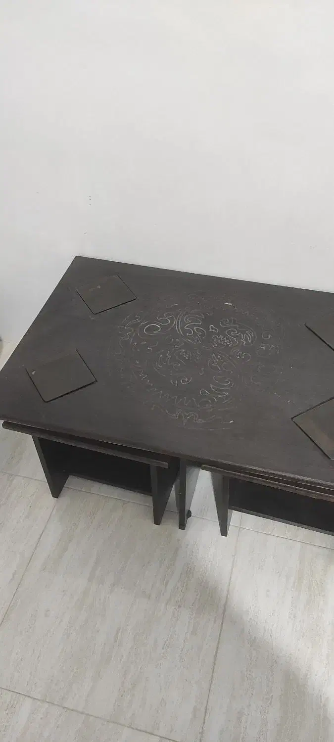 میز جلو مبلی همراه ۴تا عسلی|مبلمان خانگی و میز عسلی|بجنورد, |دیوار