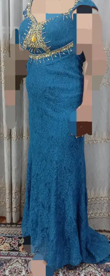 لباس مجلسی گیپور و سنگ دوزی شیک|لباس|خمینی‌شهر, |دیوار