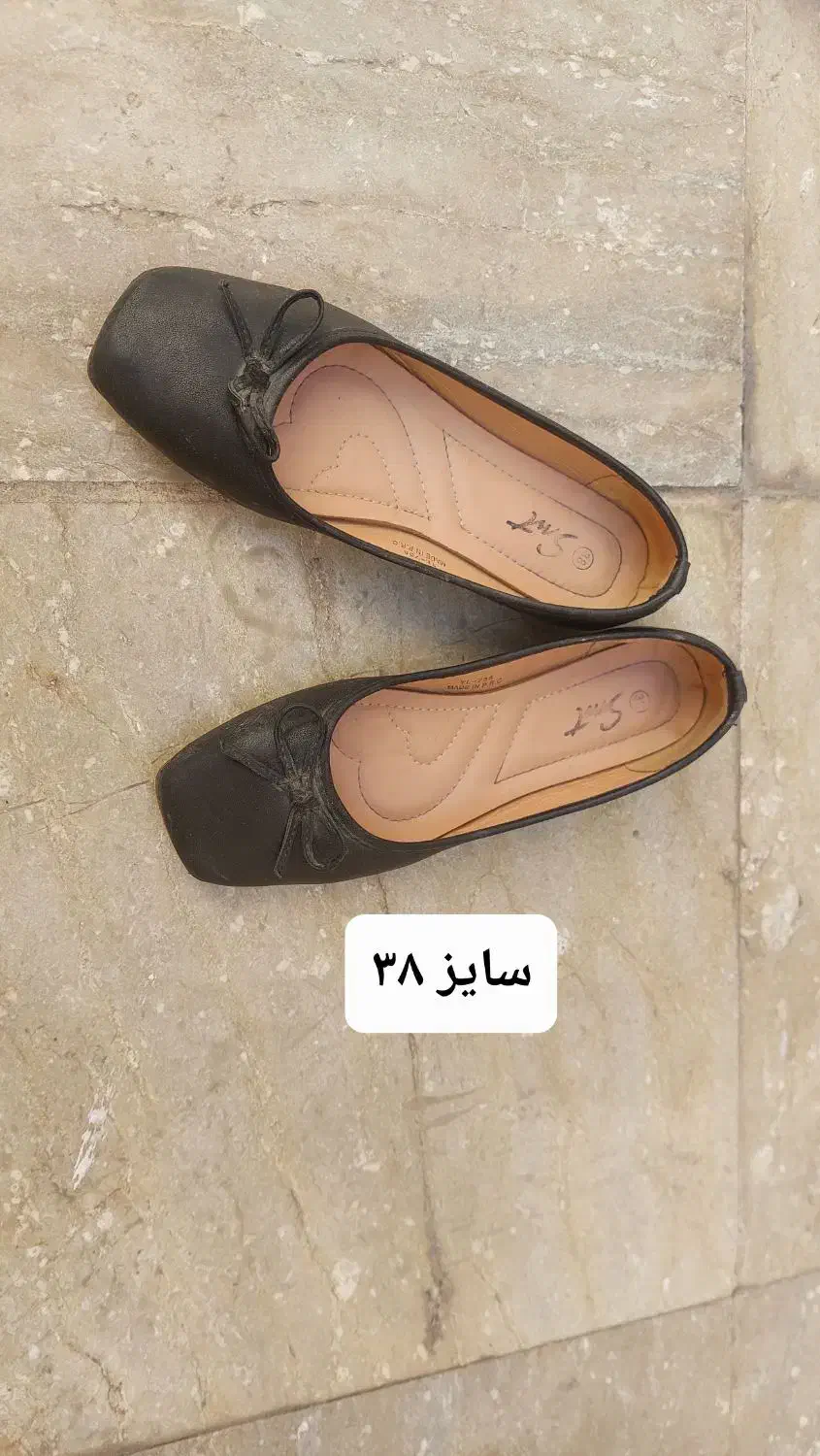 کفش مشکی سایز ۳۸ در حد نو|کیف، کفش، کمربند|بندرعباس, |دیوار