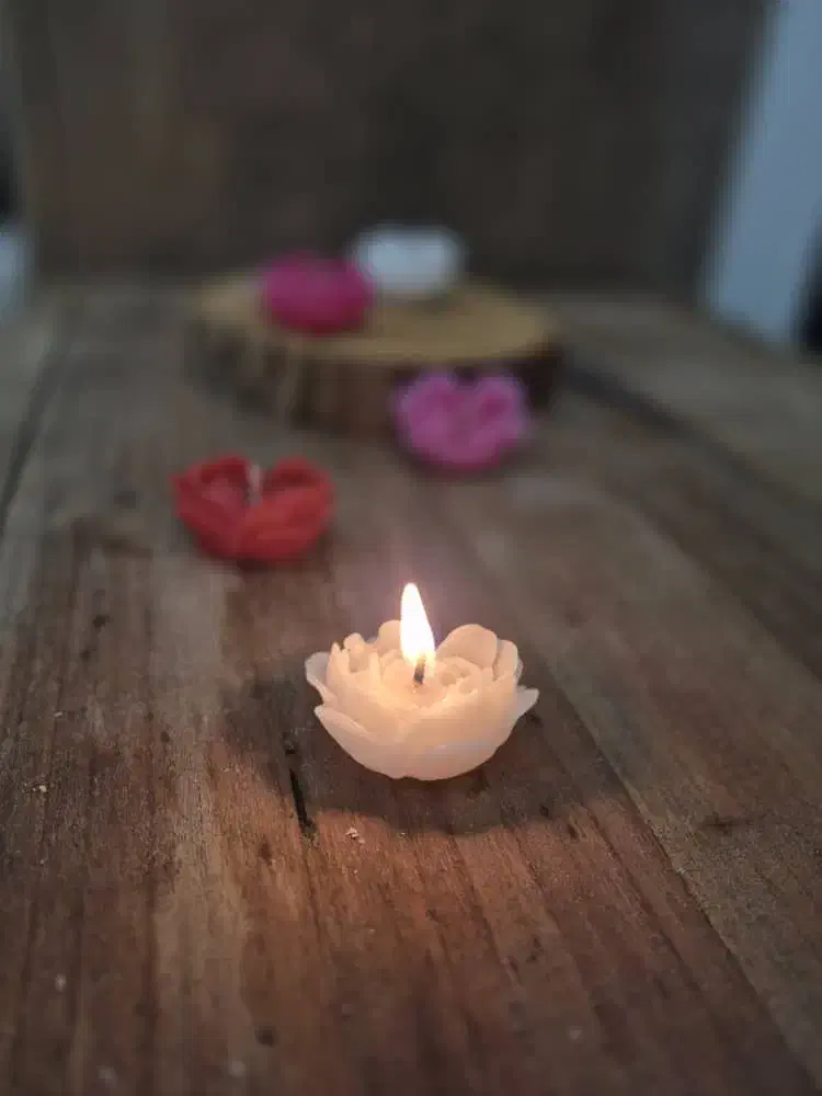 شمع رز قلبی|صنایع دستی و سایر لوازم تزئینی|نیریز, |دیوار