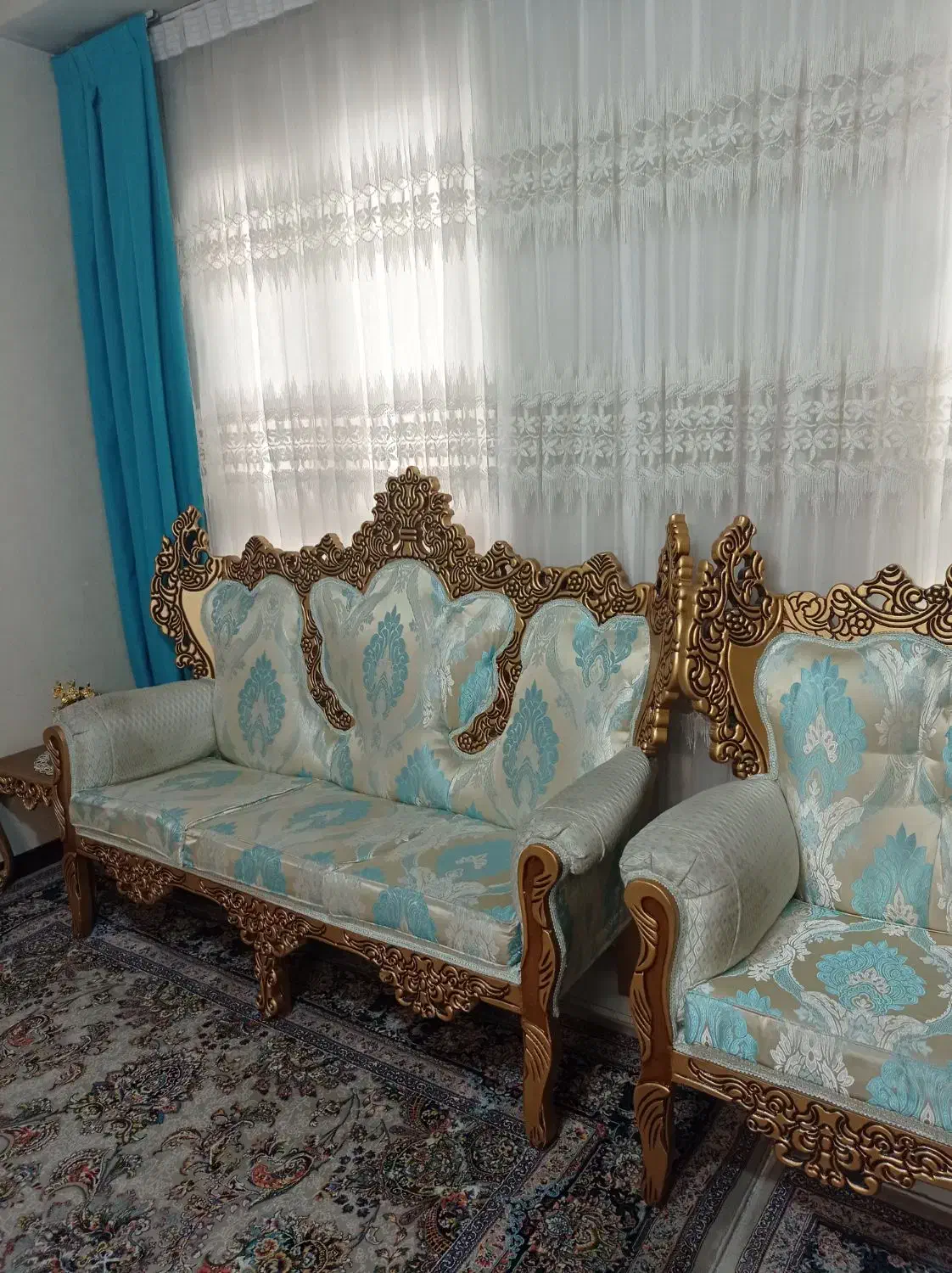 مبل ۷ نفره با فوم سرد|مبلمان خانگی و میز عسلی|تهران, شهرک شریفی|دیوار