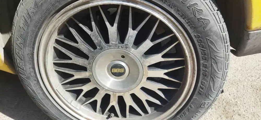 رینگ اسپرت سایز 16 به همراه لاستیک|قطعات یدکی و لوازم جانبی|دوگنبدان, |دیوار