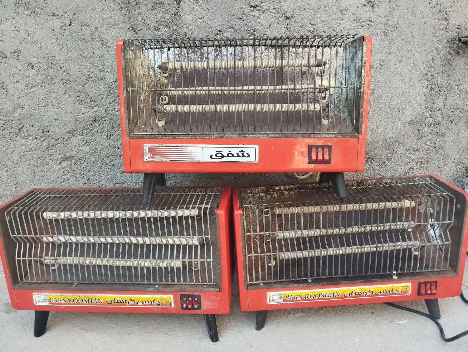 سه عدد بخاری برقی تمیز و سالم به قیمت 450تومان|بخاری، هیتر، شومینه|مهر, |دیوار