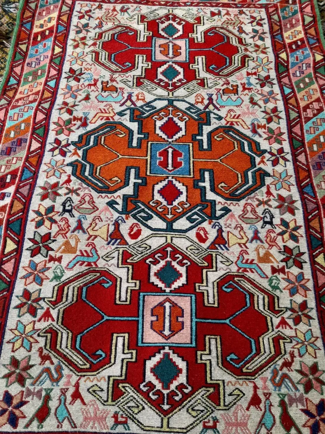 ورنی پشم|فرش|پارس‌آباد, |دیوار