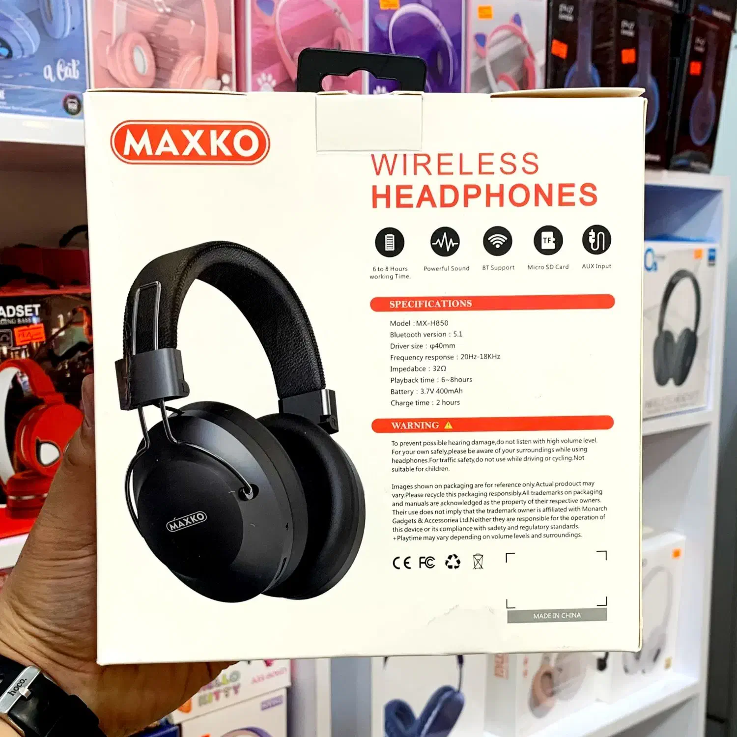 هدفون بلوتوثی MAXKO مدل H-850 اورجینال|لوازم جانبی موبایل و تبلت|کرج, گوهردشت|دیوار