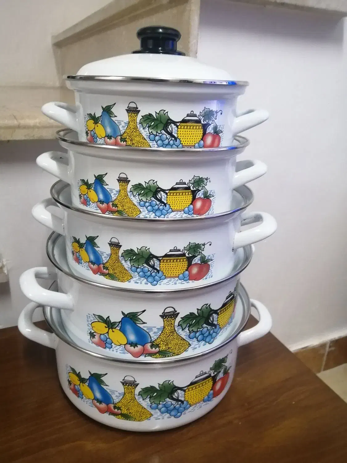 سرویس قابلمه چدن لعاب ترکیه|ظروف پختوپز|رشت, گلسار|دیوار