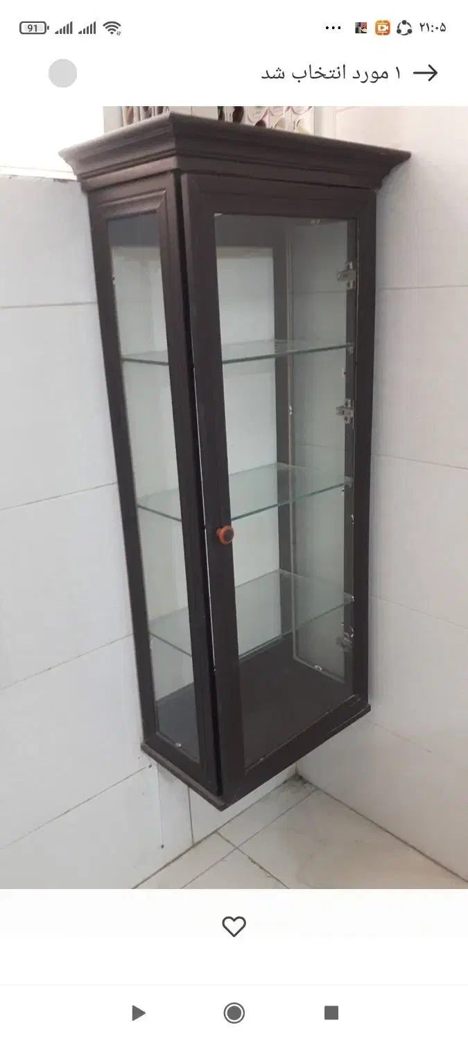 دو عدد ویترین یک شکل و یک اندازه|بوفه، ویترین، کنسول|شهرکرد, |دیوار