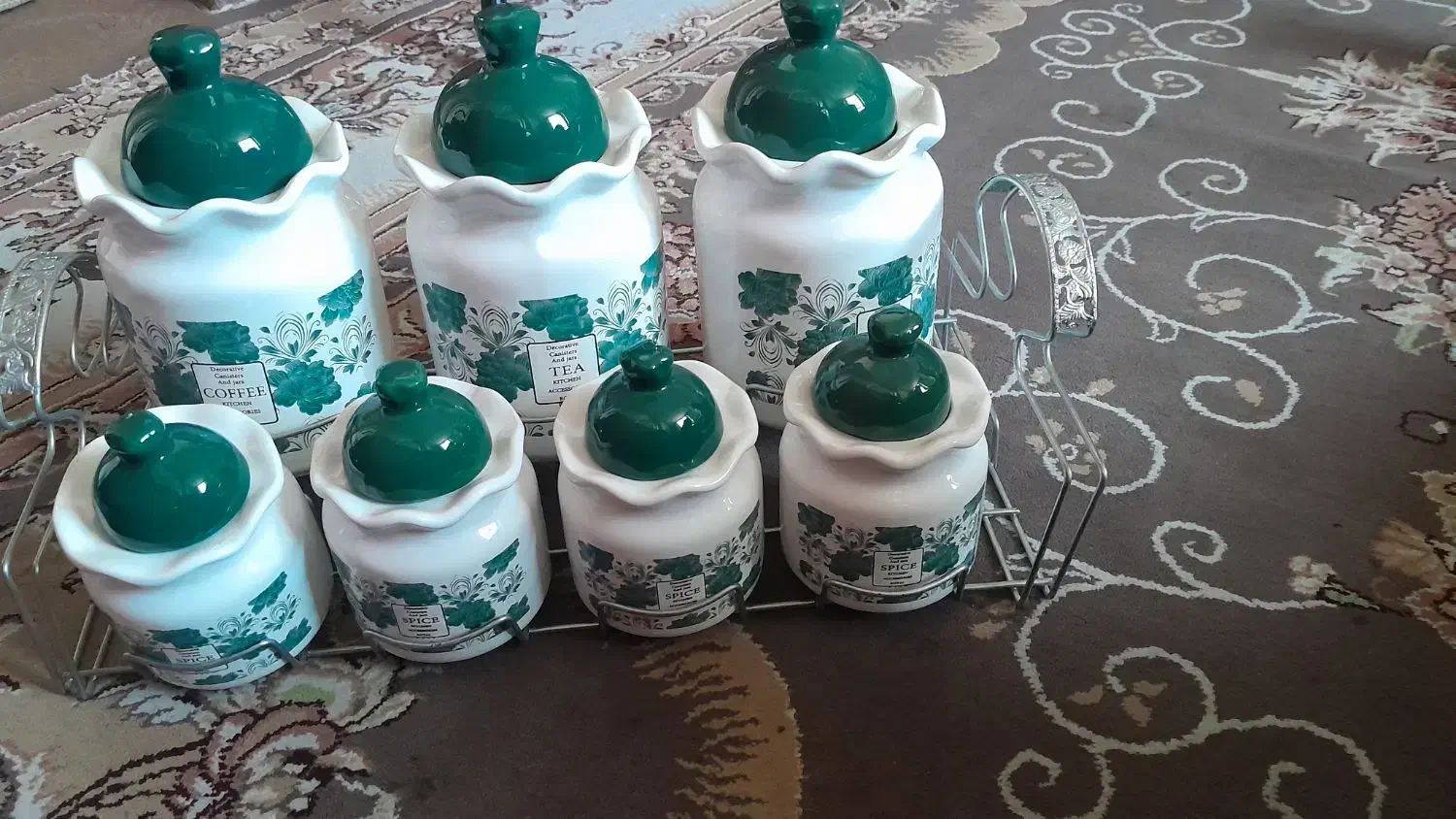 سرویس ادیه جات آشپزخانه .کوهچنار|ظروف سرو و پذیرایی|کوه چنار, |دیوار