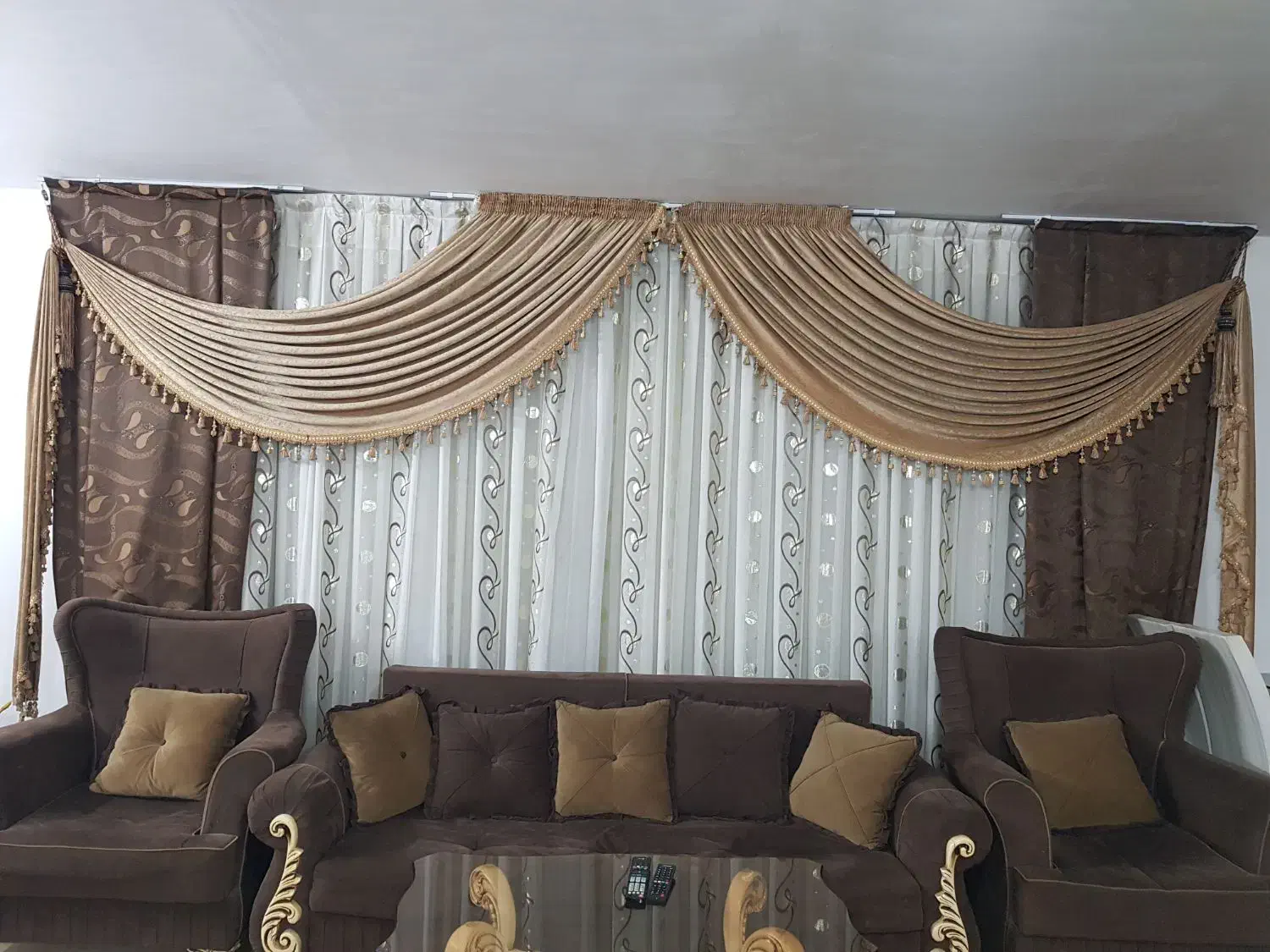 پرده حریر|پرده، رانر، رومیزی|شاهین‌شهر, نظامی|دیوار