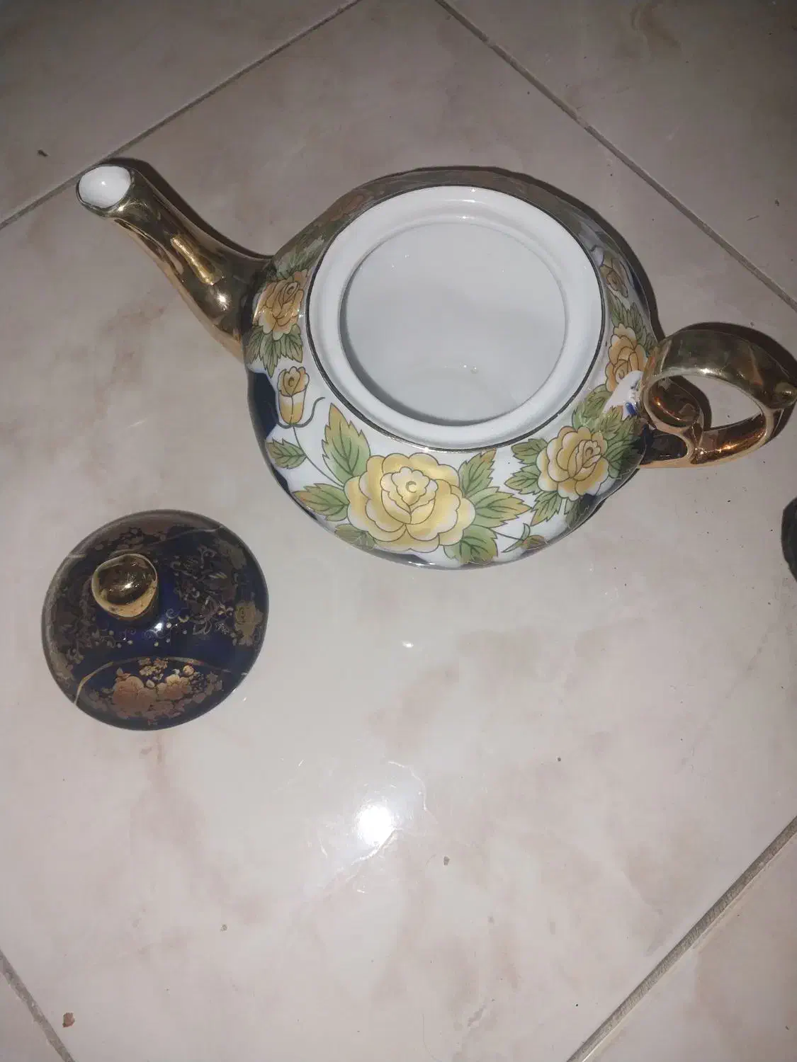 قوری انتیک طلای ۲۴ عیارچک|قوری، کتری، قهوهساز دستی|تهران, الهیه|دیوار