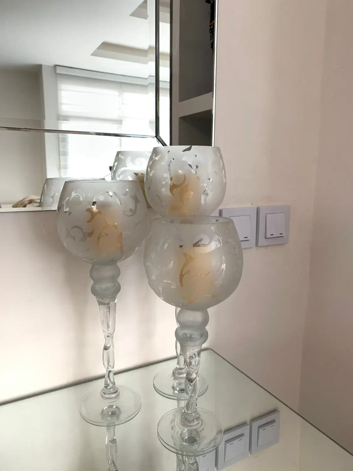 شمعدان سه تایی|صنایع دستی و سایر لوازم تزئینی|سنقر, |دیوار