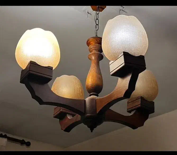 لوستر چوبی|لوستر و چراغ آویز|تهران, هروی|دیوار