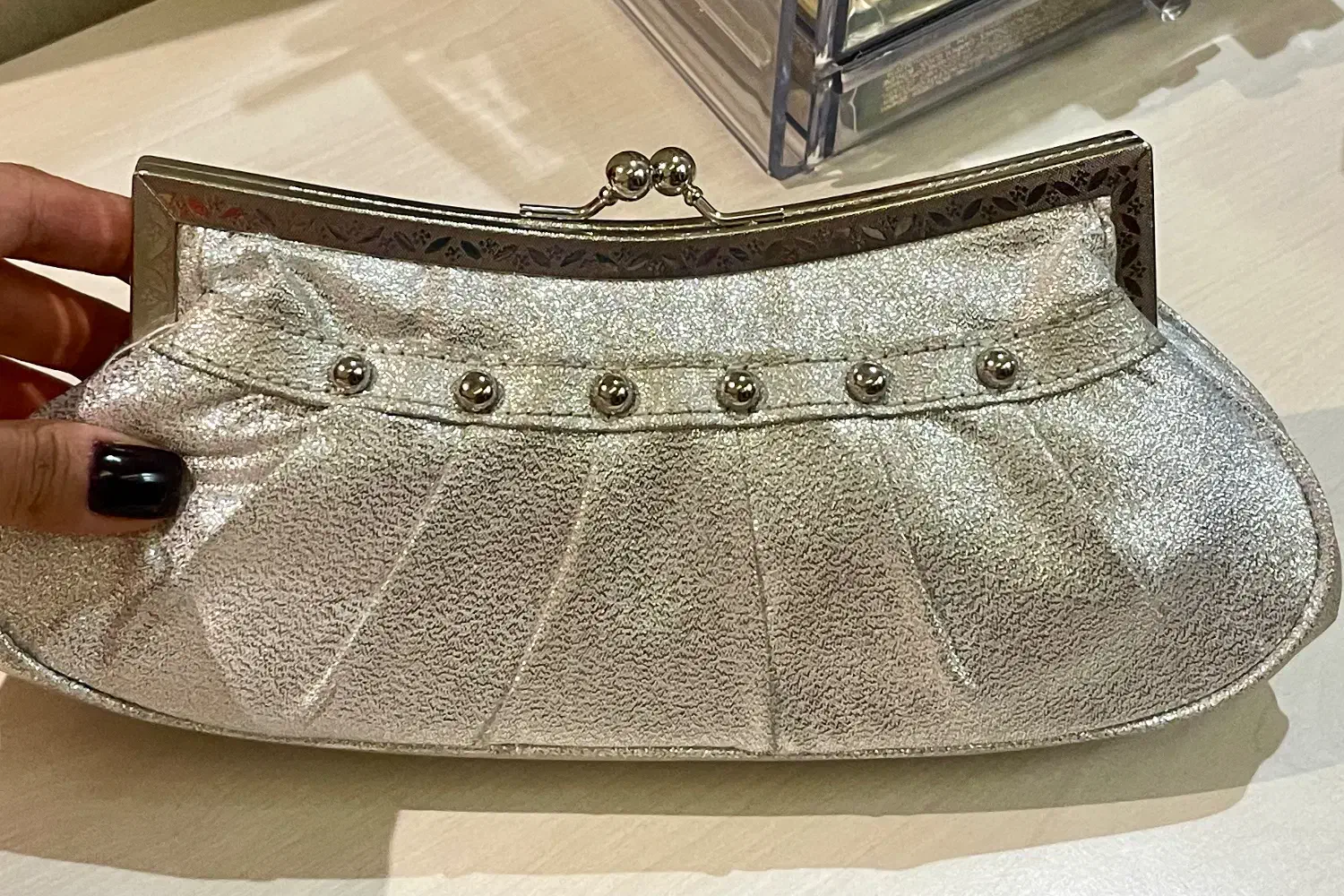 کیف نقره ای مجلسی|کیف، کفش، کمربند|تهران, اقدسیه|دیوار