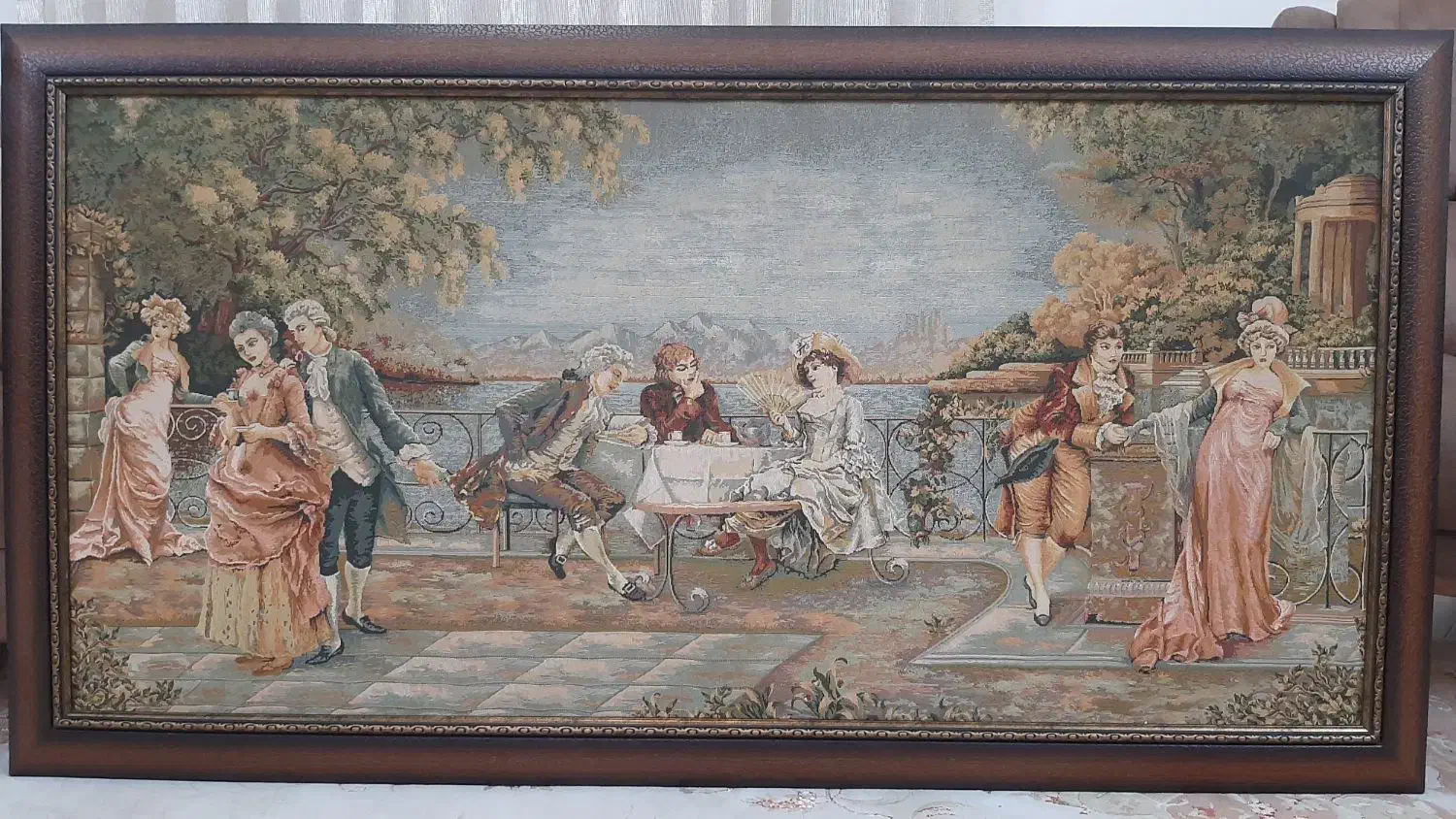 تابلوپارچه ترمه درحدنو به متراژ ۱ مترو۱۵۸در۸۳|تابلو فرش|گرگان, |دیوار