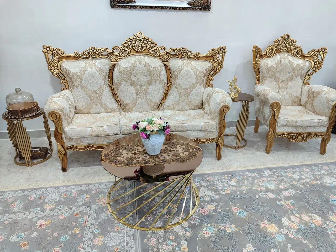 مبل سلطنتی|مبلمان خانگی و میز عسلی|ایلام, |دیوار