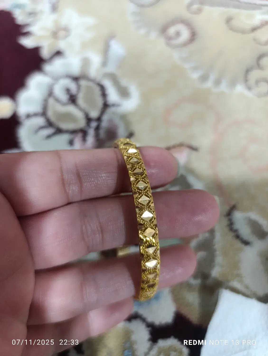 فروش یک عدد تک پوش و یک النگوی طلا|جواهرات|هرسین, |دیوار