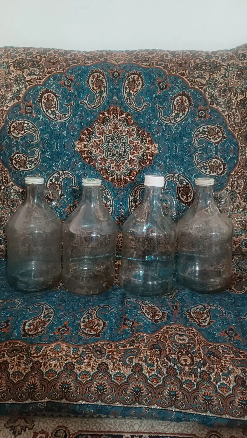 بطری شیشه ای 4لیتری|ظروف نگهدارنده، پلاستیکی، یکبارمصرف|کرمان, |دیوار