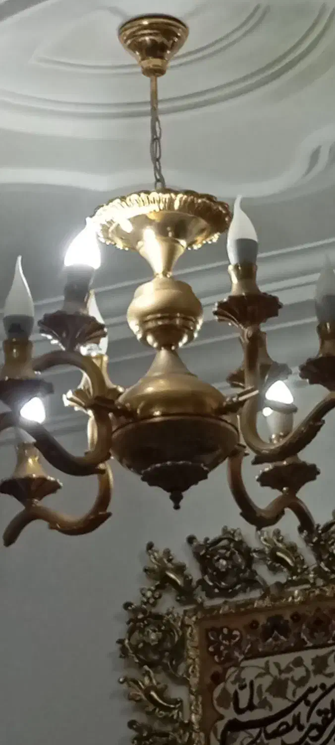 باسلام 5عدد لوستر تمام برنز انصاری|لوستر و چراغ آویز|ارومیه, |دیوار