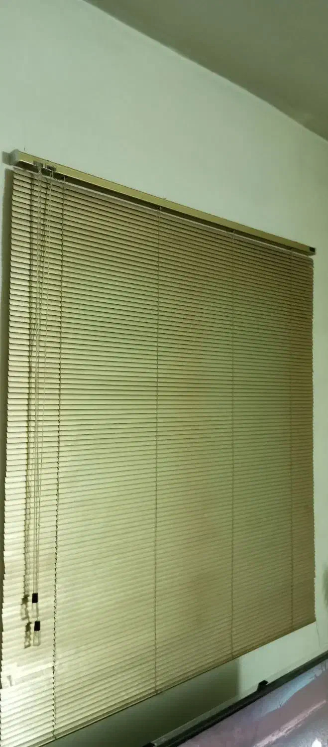 پرده کرکره فلزی رنگ طلایی|پرده، رانر، رومیزی|سمنان, |دیوار