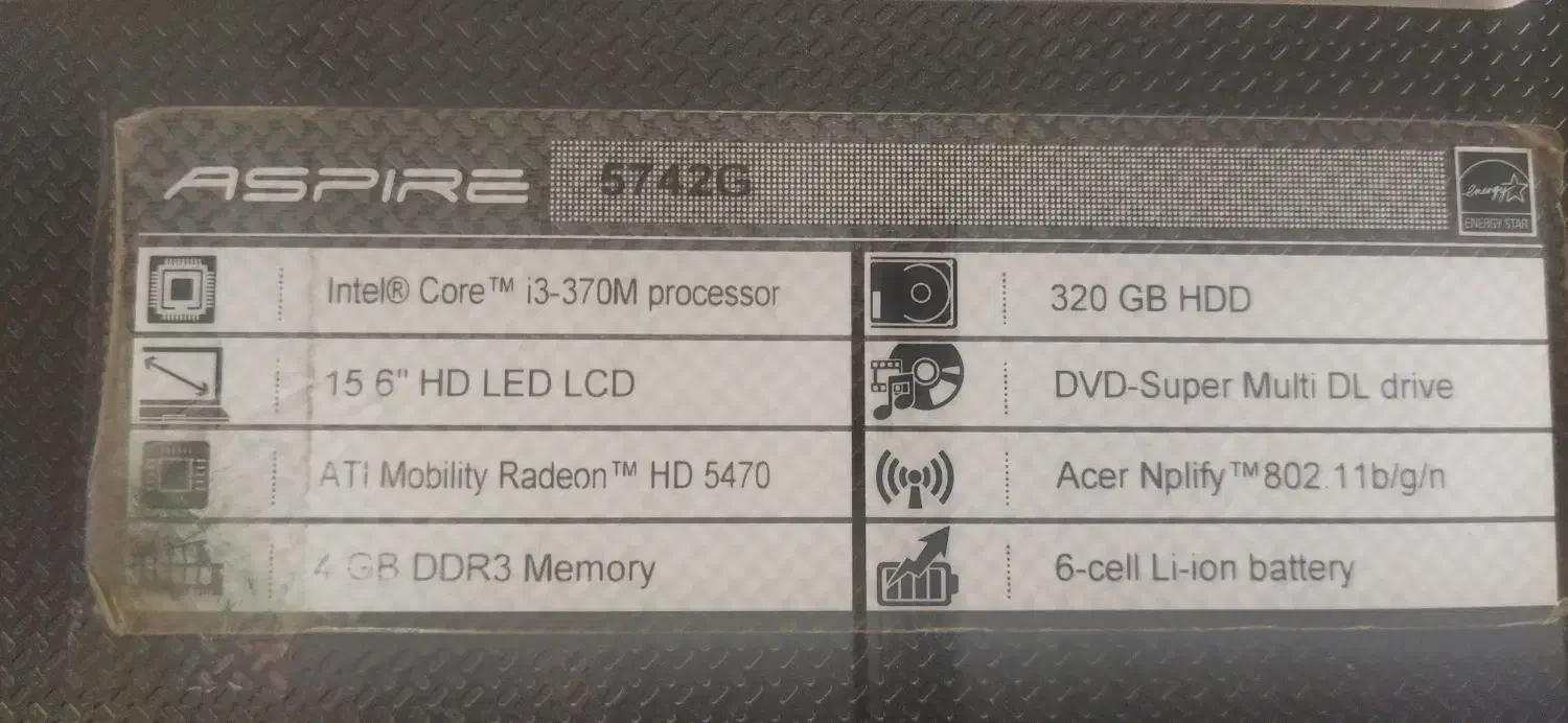 acer aspire 5742g i3-ram4-hdd320|رایانه همراه|تهران, هروی|دیوار