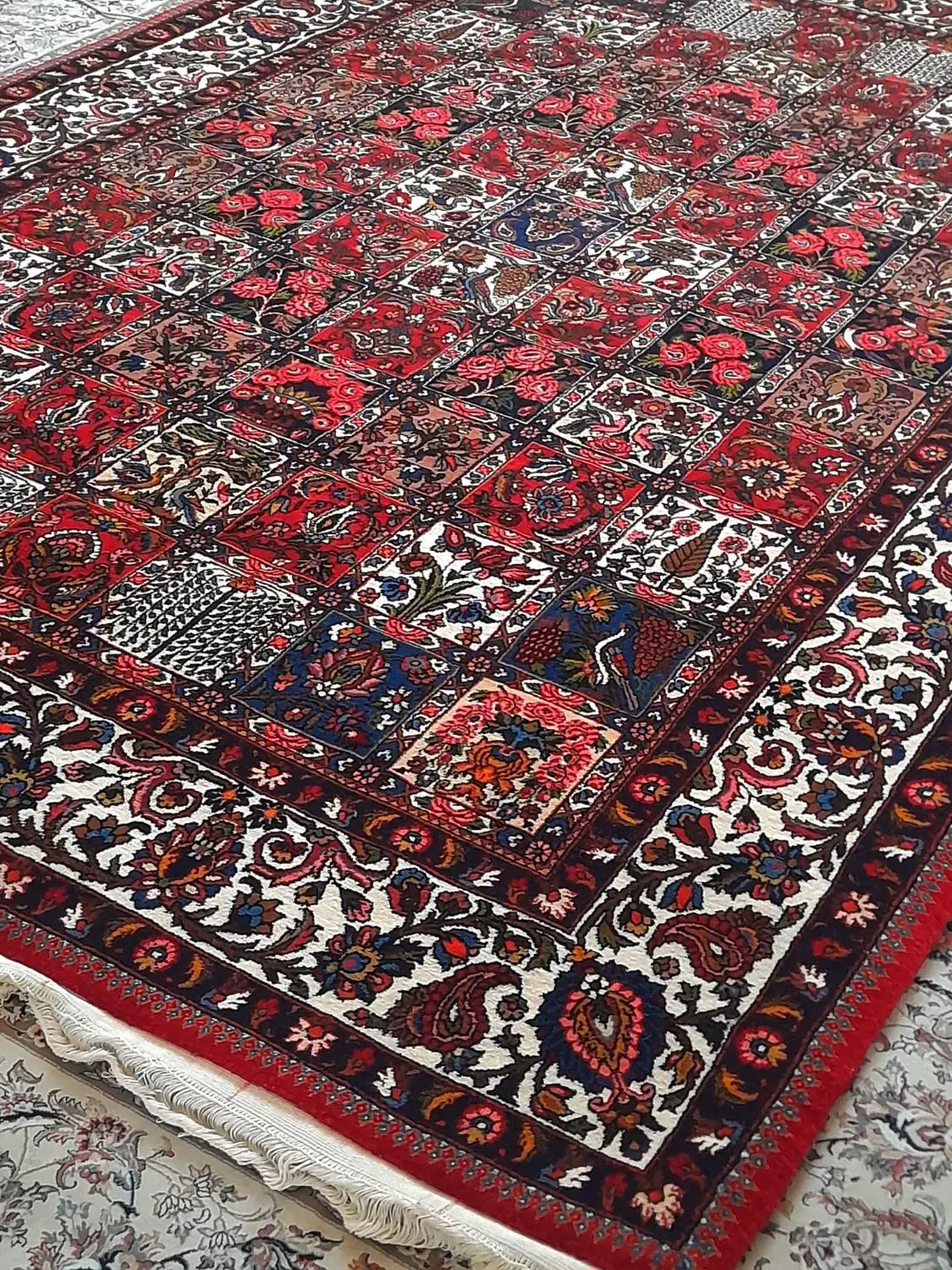 قالی دستبافت .خشتی چالشتر .2×3|فرش|سامان, |دیوار