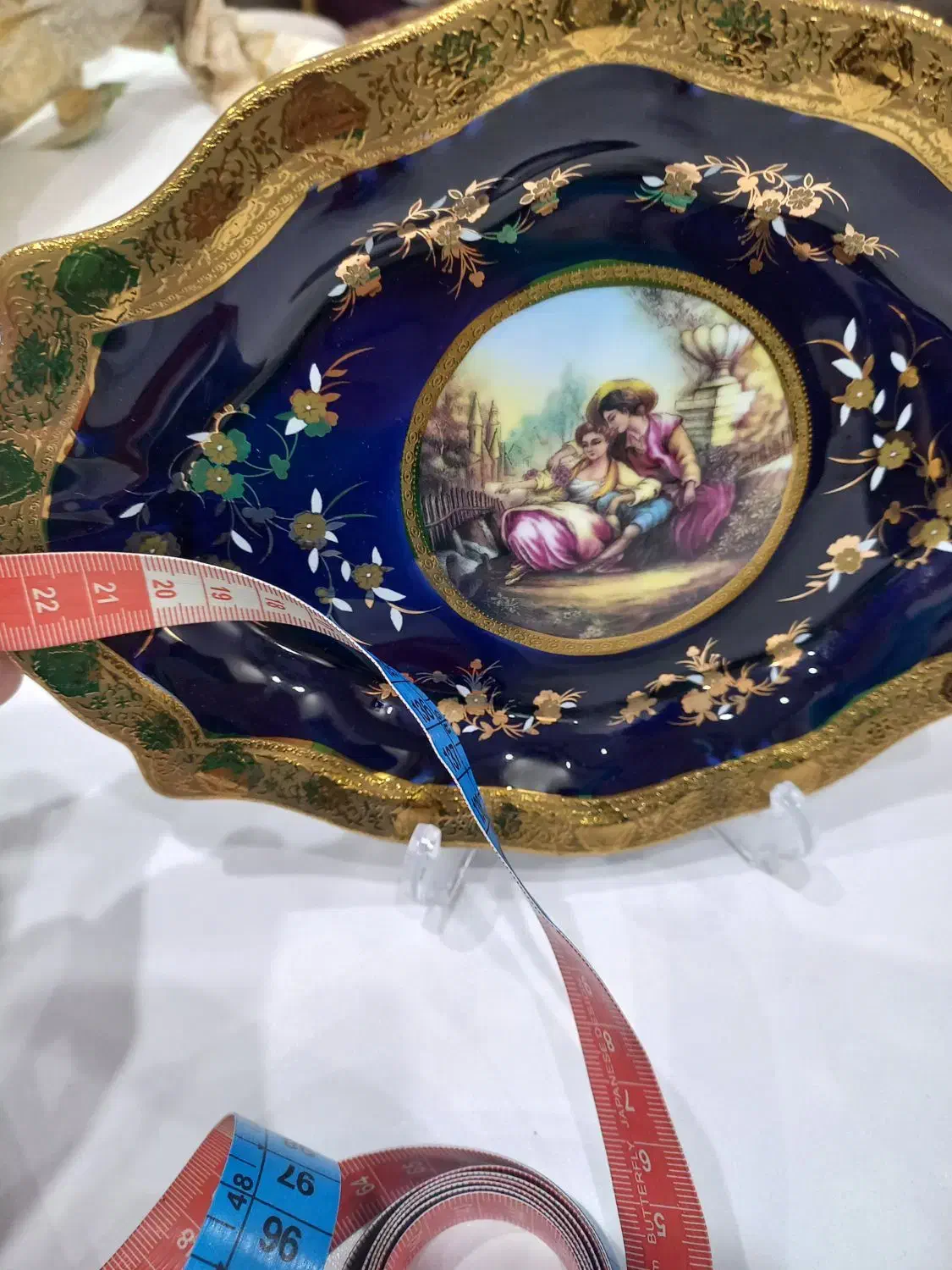 ست چینی سورمه‌ای لیلی مجنون|صنایع دستی و سایر لوازم تزئینی|ری, دیلمان|دیوار