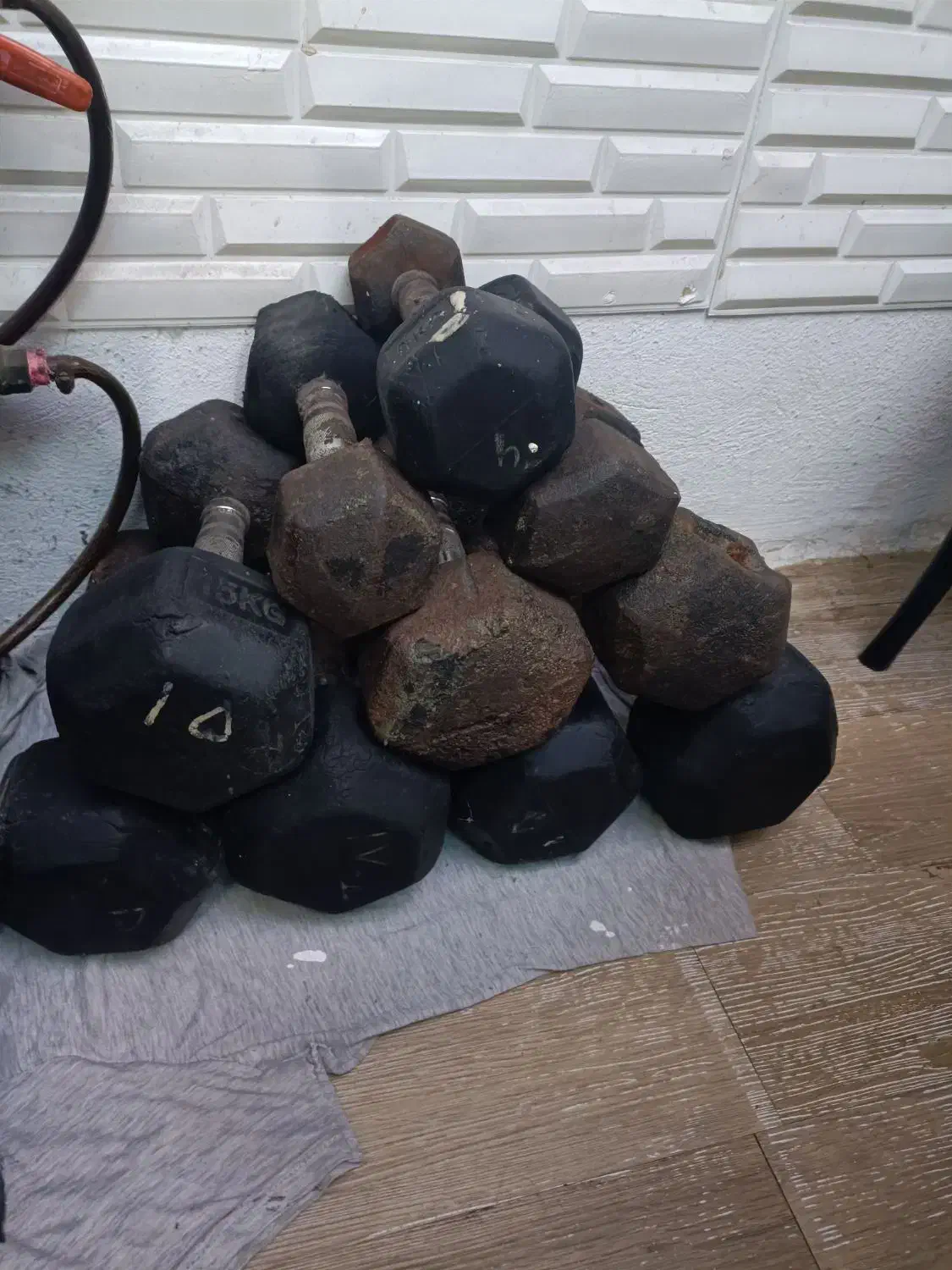 دمبل بدونه روکش|تجهیزات ورزشی|رشت, خرسندی|دیوار