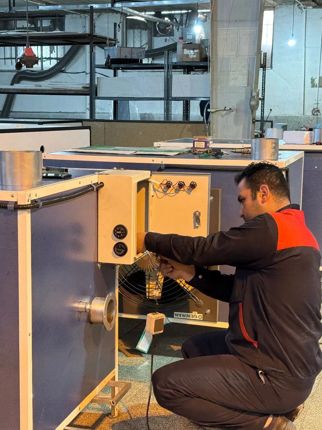 هیتر گلخانهای دودکشدار فندار گازی گازوئیلی|بخاری، هیتر، شومینه|کرج, شهرک صنعتی بهارستان|دیوار