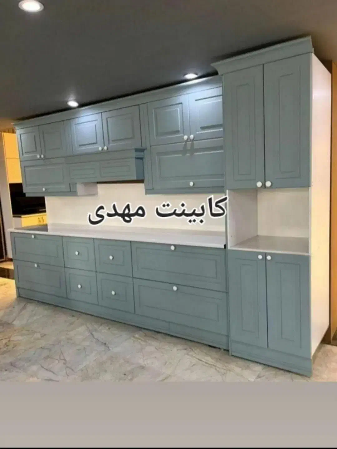 کابینت ویترین دار دکوری دار (۱۲۰۰)|مصالح و تجهیزات ساختمان|سنگر, |دیوار