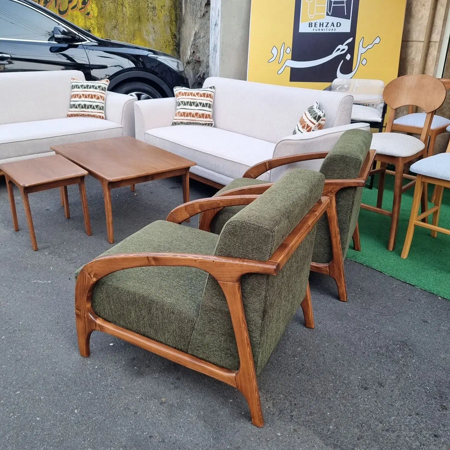 مبل 8 نفره بهزاد|مبلمان خانگی و میز عسلی|رشت, چله خانه|دیوار