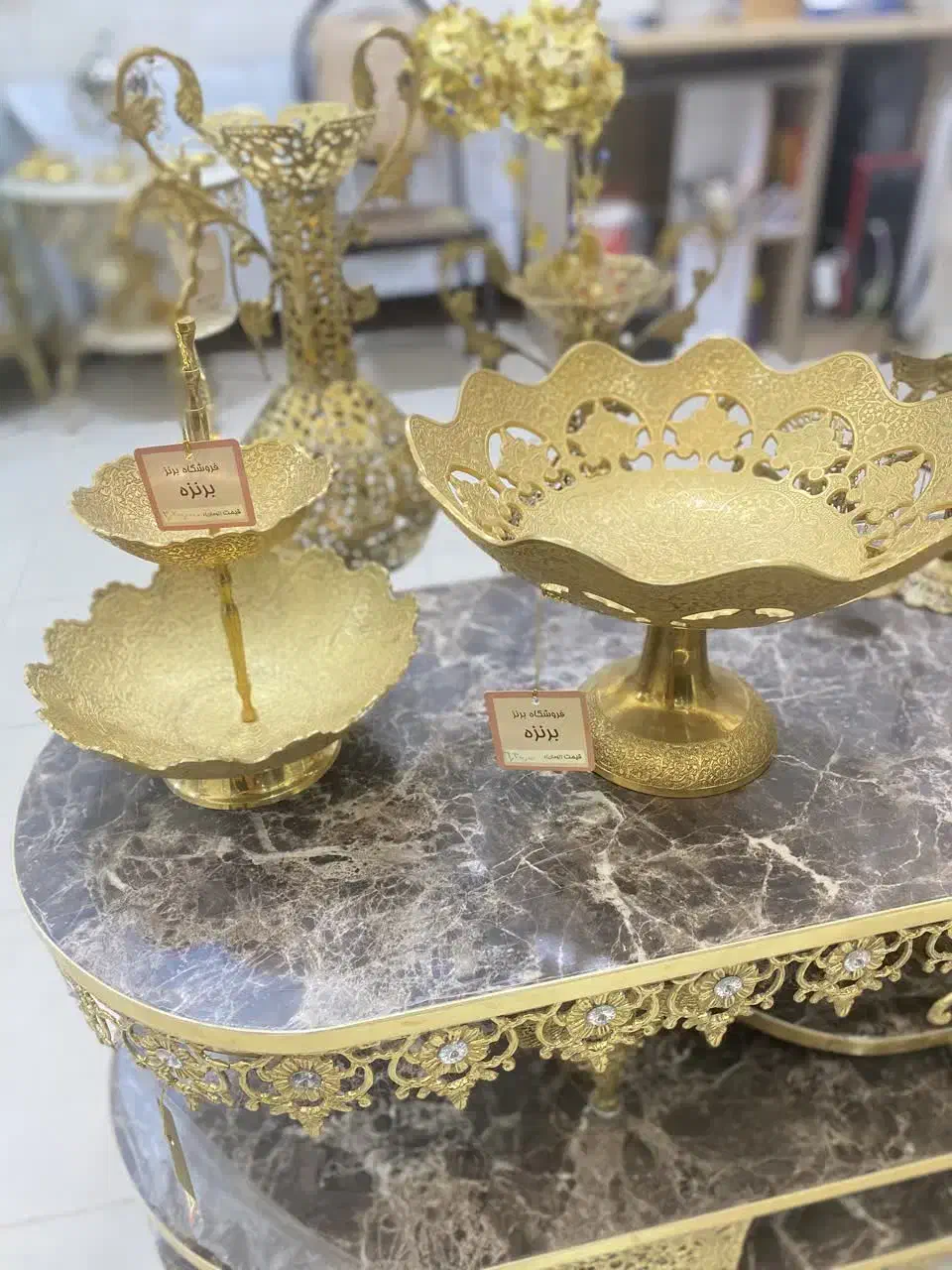 میوه خوری برنز میوه خوری هندی|ظروف سرو و پذیرایی|قم, چهل درخت|دیوار