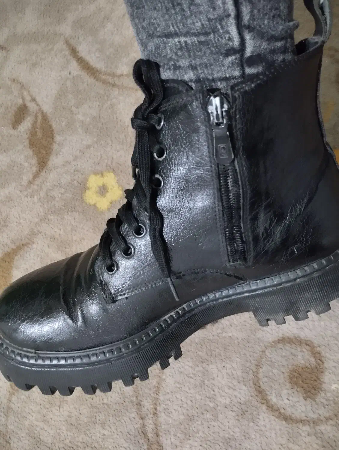 کفش نیم بوت سایز 39 درحد نو|کیف، کفش، کمربند|قم, تعویض پلاک|دیوار