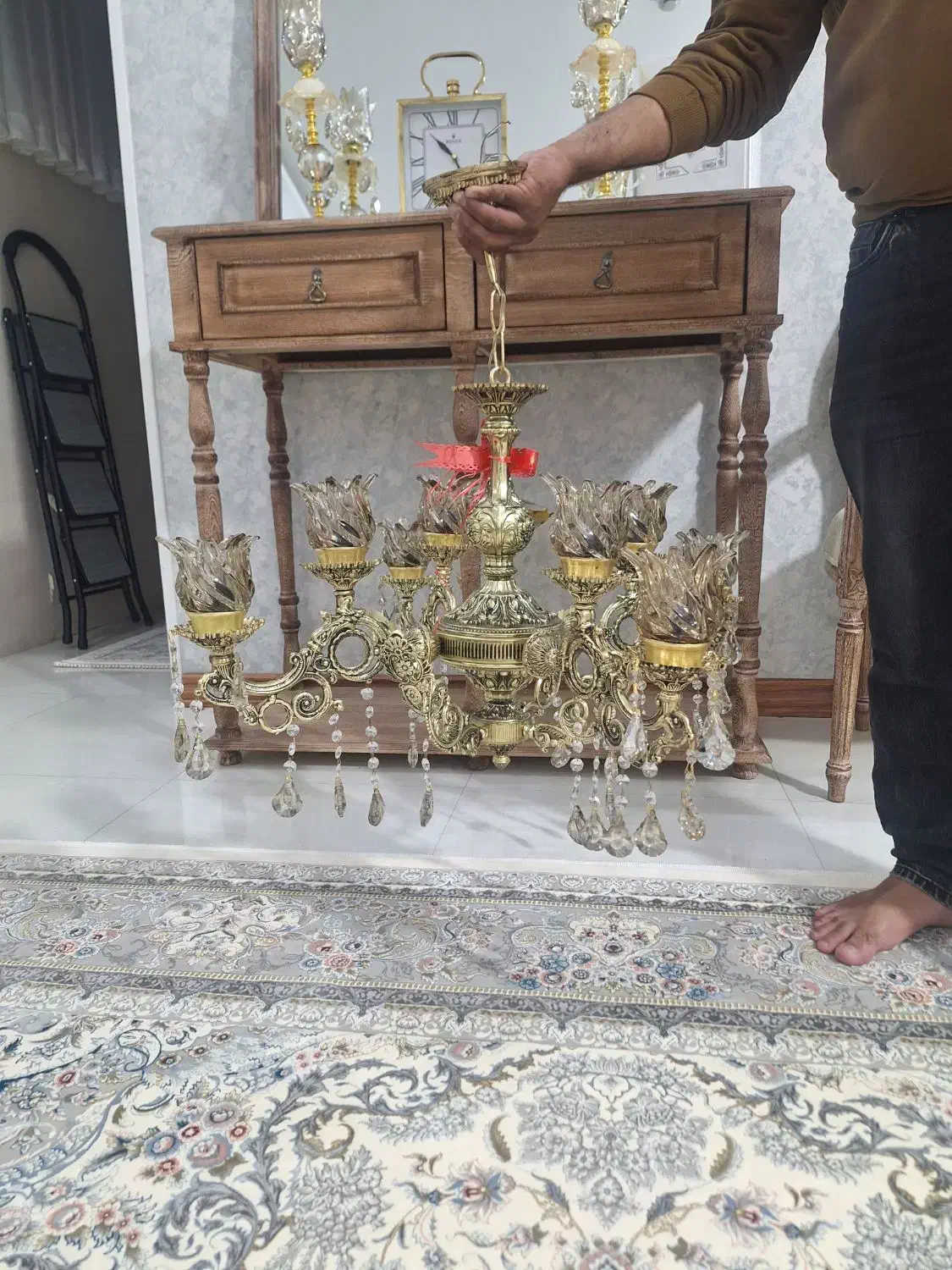 لوستر کاملا نو|لوستر و چراغ آویز|مشهد, حسین‌آباد|دیوار