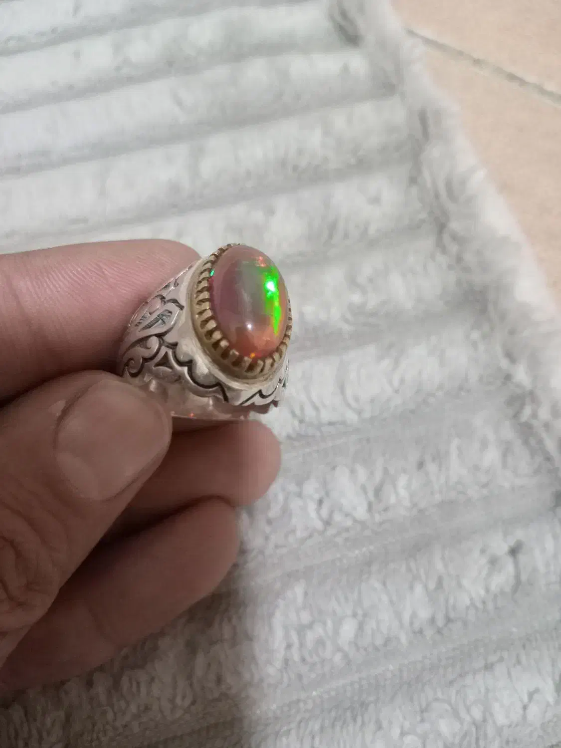انگشترنقره اوپال کلکسیونی..|جواهرات|تهران, شهر زیبا|دیوار